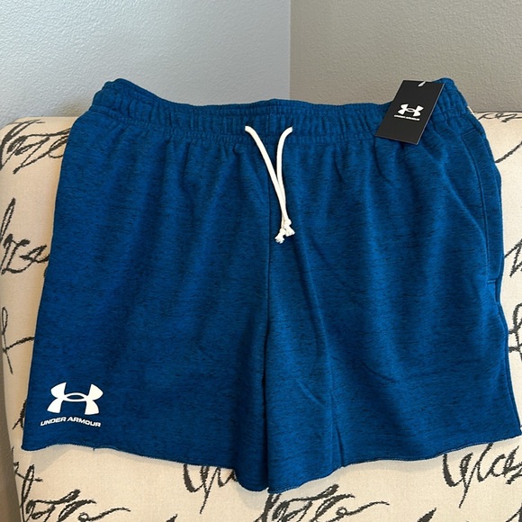 Under Armour Mens Rival Terry 6” LooseFit Shorts Size XL - Picture 8 of 11